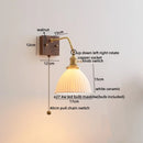 Ljojo LED Wall Sconce Pull Chain Switch Modern Style Nordic Mirror Light Fixtures