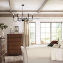 Industrial Wrought Iron Chandelier for Kitchen Loft | Rustic Pendant Lighting by Ljojo