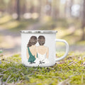 Enamel Mug Custom Name Tea Coffee Wine Mugs for Maid of Honor by Ljojo