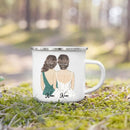 Enamel Mug Custom Name Tea Coffee Wine Mugs for Maid of Honor by Ljojo