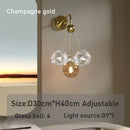 Ljojo Multi Color Glass Ball Pendant Light Modern Iron Ceiling Fixture