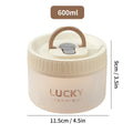 Ljojo Leak-proof Bento Box : Transparent Microwave Safe Lunch Box With Handle