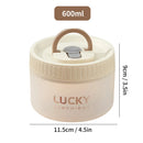 Ljojo Leak-proof Bento Box : Transparent Microwave Safe Lunch Box With Handle