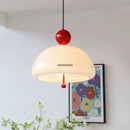 Ljojo LED Glass Chandelier for Bedroom Dining Room Table Lighting Fixture