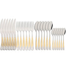 Ljojo 24Pcs Luxury Silverware Set for Elegant Dining