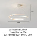 Modern Golden Ring Metal LED Ceiling Pendant Light | High-end Home Decor Living Room Ljojo