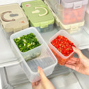 Ljojo Divided Onion Ginger Garlic Storage Box Handle Detachable 2 Grids Kitchen Organizer
