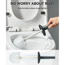 Ljojo Long Handle Toilet Brush with Standing Base - Bathroom Cleaning Tool