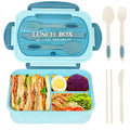 Ljojo 3-Compartment Lunch Box & Tableware Set for School Work Camping Bento Box
