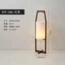 Japanese Wabi-sabi Walnut Wood Zen Table Lamp LED E27 Fabric Lampshade Modern Minimalist Ljojo