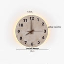 Ljojo LED Wall Sconce Stone Clock Light for Home Decor
