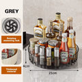 Ljojo 360 Rotating Spice Rack Organizer with Storage Bin