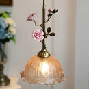 French Style Pendant Light Atmosphere Rose Blossom Retro Art Home Pendant Light by Ljojo