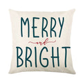 Christmas Decor Pillow Cover 18x18 in Linen Throw - Ljojo Home Decor