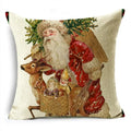 Ljojo Linen Christmas Cushion Cover 45x45cm Home Office Living Room Merry Christmas Gifts