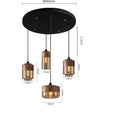 Nordic Wood Grain Color Led Pendant Lamp Modern Glass Pendant Lamp by Ljojo