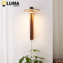 Travertine Wall Light With Pull Chain, Natural Stone LED Wall Lamp by Ljojo for Bedroom-Livingroom