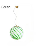 Ljojo Minimalist Glass Led Pendant Chandelier for Bedroom Kids Room Home Decor Lighting