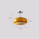 French Style Retro Antique Orange Glass Chandelier Bauhaus Medieval Ceiling Light by Ljojo