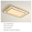Ljojo LED Ceiling Light: Modern Remote Control Acrylic Crystal Fixture
