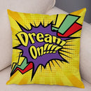 Ljojo Letters Print POP ART Pillowcase - Home Decor Cushion Cover