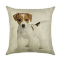 Cute Dog Watercolor Linen Cushion Cover 45*45cm - Ljojo