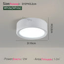 Ljojo LED Downlight Ceiling Lamps: 5W-18W Cob Spot Lights, White Surface Mount Fixtures