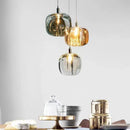Nordic Luxury Glass LED Pendant Chandelier for Bedroom & Dining Room by Ljojo