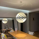Ljojo Globe Waves Cream LED Pendant Lights | Stylish Nordic Chandeliers Home Decor