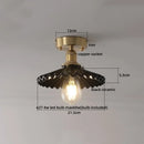 Ljojo LED Ceiling Light: Modern Style, Copper Ceramic, Indoor Home Lighting