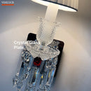 Ljojo Luxury Crystal Wall Lamp for European Villa Bedroom and Living Room