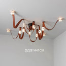 Italian Minimalist LED Chandelier Lighting for Living Room Stairwell by Ljojo