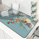 Flower Peony Drying Mat by Ljojo: Absorbent & Anti-Slip Table Mat for Cups & Decor