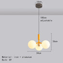 Ljojo Modern Minimalist Magic Bean Glass Chandelier Lighting Bedroom LED Home Decor Suspension Lamp