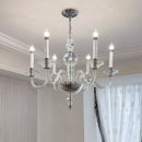 French Medieval Style Glass Crystal Chandelier Pendant Lights by Ljojo - Elegant Living Room Lighting