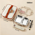Ljojo Stainless Steel Lunch Box with Compartments - Large Capacity Bento Box