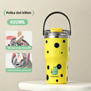 Ljojo 304 Stainless Steel Vacuum Insulated Straw Cup - Large Portable Thermos