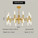 Ljojo Luxury Multi-Head Ceiling Chandelier LED Lighting Fixtures