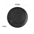 Ljojo Matte Water Ripple Ceramic Plate Steak Pasta Dessert Snack Molecular Cuisine Dish