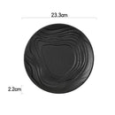 Ljojo Matte Water Ripple Ceramic Plate Steak Pasta Dessert Snack Molecular Cuisine Dish