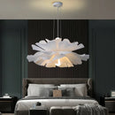 Ljojo LED Flower Chandelier: Modern White Art Decor Pendant Lamps