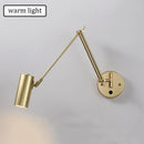 LED Wall Lamp Adjustable Foldable Telescopic Swing Arm Sconce by Ljojo - Modern Bedside Lighting Decor