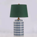 Blue Ceramic Desk Lamp Modern Bedroom Living Room Creative Personality Ljojo Desk Lamp