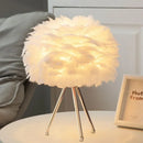 LED Flower Design Glass Table Lamp for Bedroom - Romantic Pastoral Reading Light by Ljojo