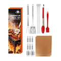 Ljojo 21-Piece BBQ Tool Set, Stainless Steel, Outdoor Grill Bag