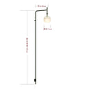 Modern Minimalist Black Swing Arm LED Wall Lamps for Home Decoration by Ljojo