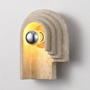 LED Wall Light Real Stone Indoor Bedroom Foyer Bathroom Mirror Novelty Lamp by Ljojo
