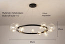 Clear White Glass Ball Chandeliers Cord Adjustable G9 Bulb Good Packaging by Ljojo for Parlor Bedroom Dining Room