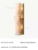 Ljojo Marbled LED Wall Lamp for Elegant Home Decor Lighting