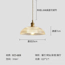 Ljojo Retro Restaurant Pendant Light Chandelier LED Lamp Glass Flower for Bedroom Living Room Hallway